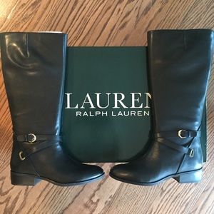 ralph lauren maribella leather boot